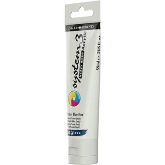 Daler-Rowney System3 Prussian Blue Hue Heavy Body Acrylic 59ml image number 3