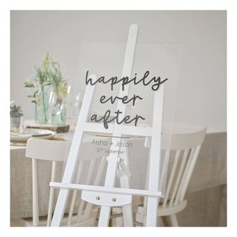 White Studio Display Easel 154cm