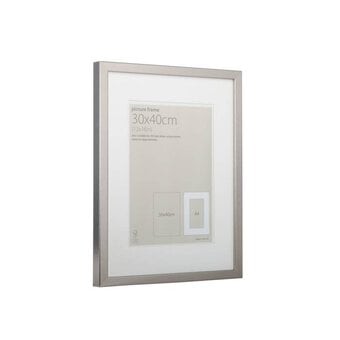 Metallic Silver Frame 30cm x 40cm