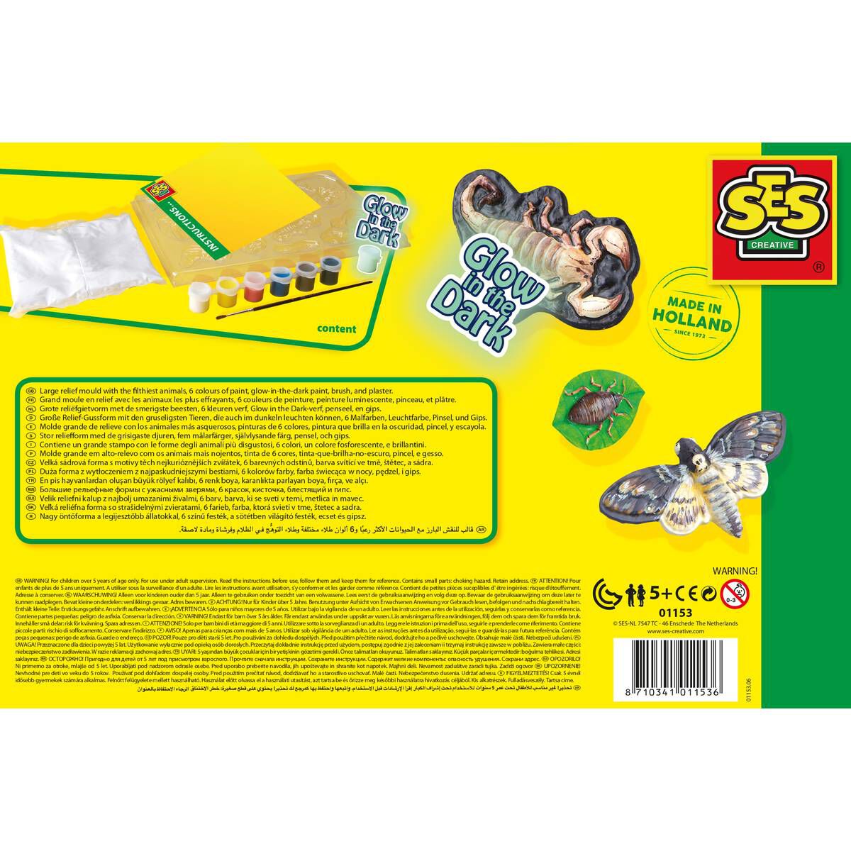 SES Creative Scary Animals Cast and Paint Set Hobbycraft