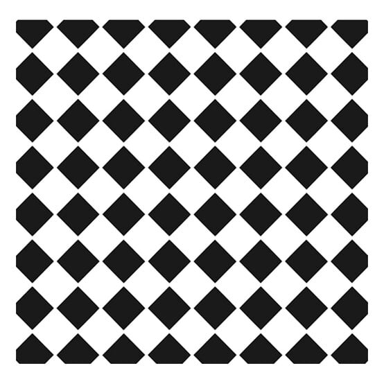 Cadence Checkerboard Home D&eacute;cor Stencil 25cm x 25cm  image number 2