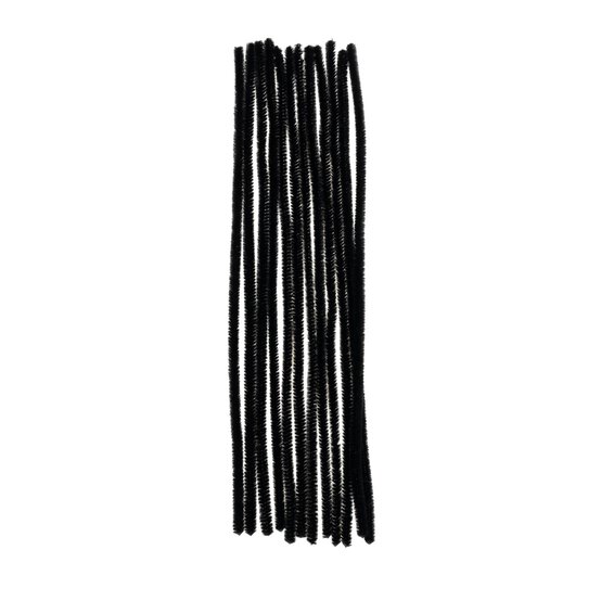 Black Pipe Cleaners 12 Pack