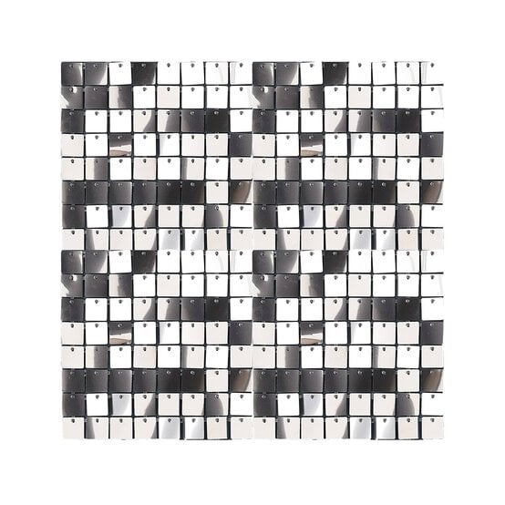 Create & Celebrate Silver Shimmer Wall Tiles 4 Pack image number 2
