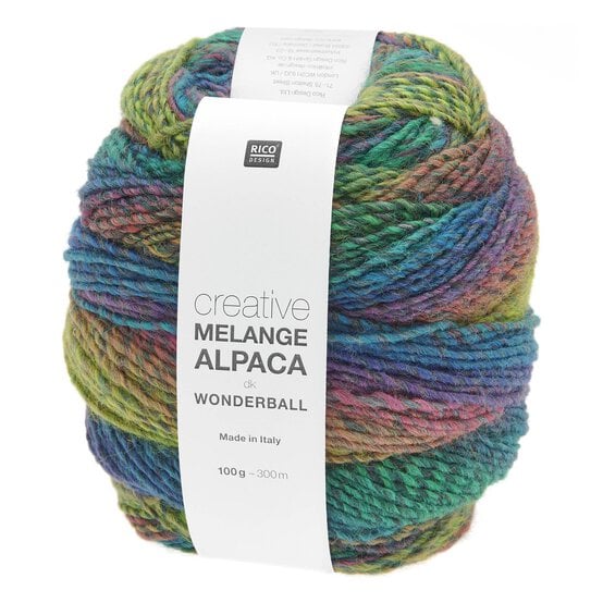 Rico Creative Aqua Melange Alpaca Wonderball DK 100g image number 1