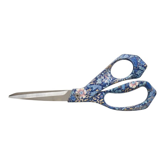 Blue Woodblock Floral Dressmaking Scissors image number 3