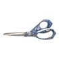 Blue Woodblock Floral Dressmaking Scissors image number 3