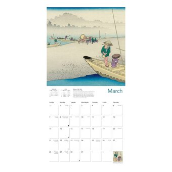 Japanese Woodblocks Wall Calendar 2027