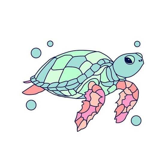 Mini Sea Turtle Embroidery Kit image number 2