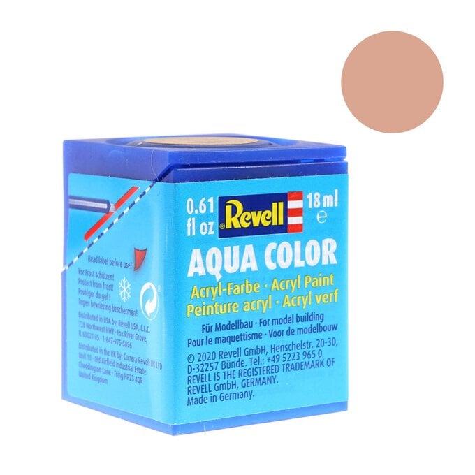 Revell Flesh Matt Aqua Colour Acrylic Paint 18ml (135) image number 1