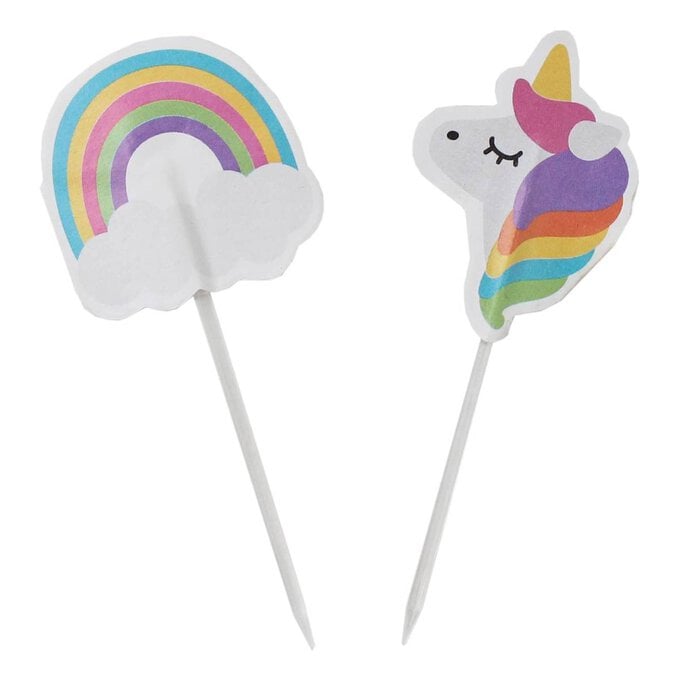 Baked With Love Unicorn Cupcake Picks 24 Pack image number 1
