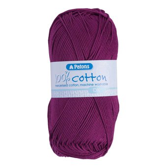 Patons Fuchsia 100% Cotton  DK Yarn 100g