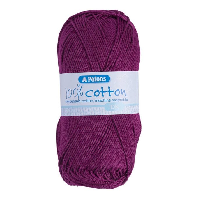 Patons Fuchsia 100% Cotton  DK Yarn 100g image number 1