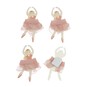 Pink Ballerina Card Toppers 4 Pack image number 3