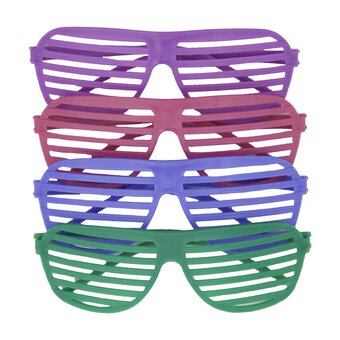 Neon Shutter Glasses 4 Pack