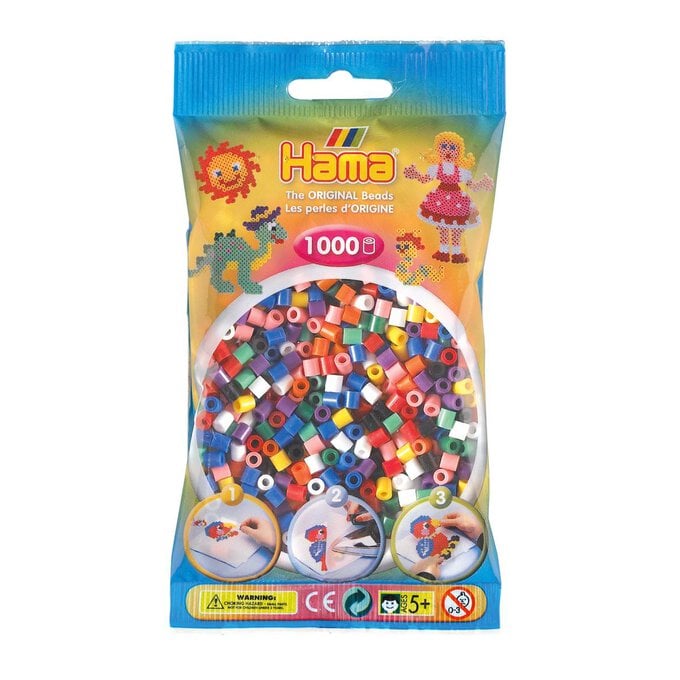 Hama Solid Beads 1000 Pieces