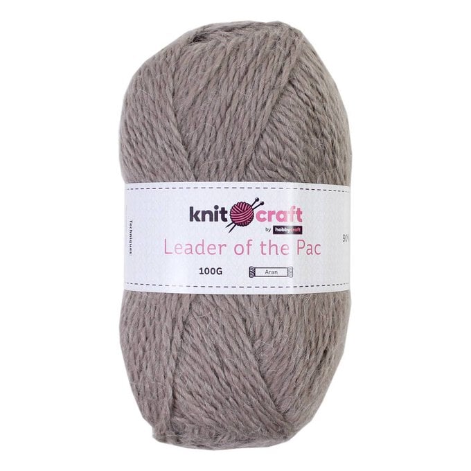 Knitcraft Mink Leader of the Pac Aran Yarn 100g image number 1