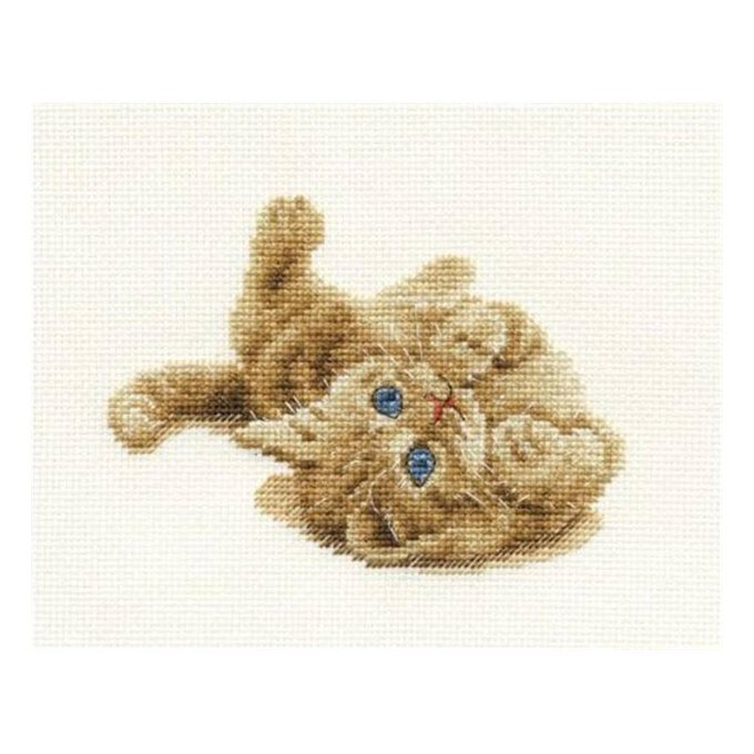 DMC Kitten Playing Counted Cross Stitch Kit 15cm x 10cm image number 1