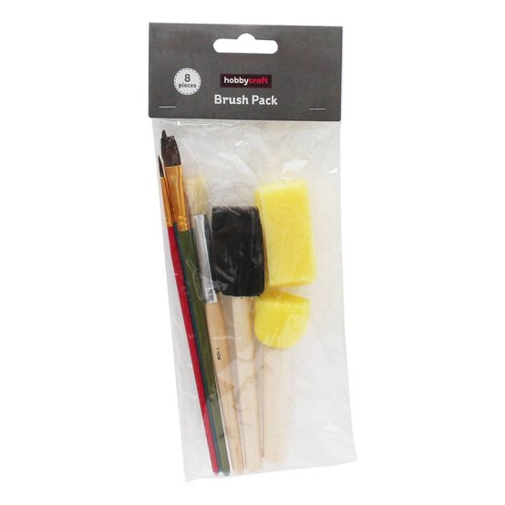 Assorted Brush Pack 8 Pieces