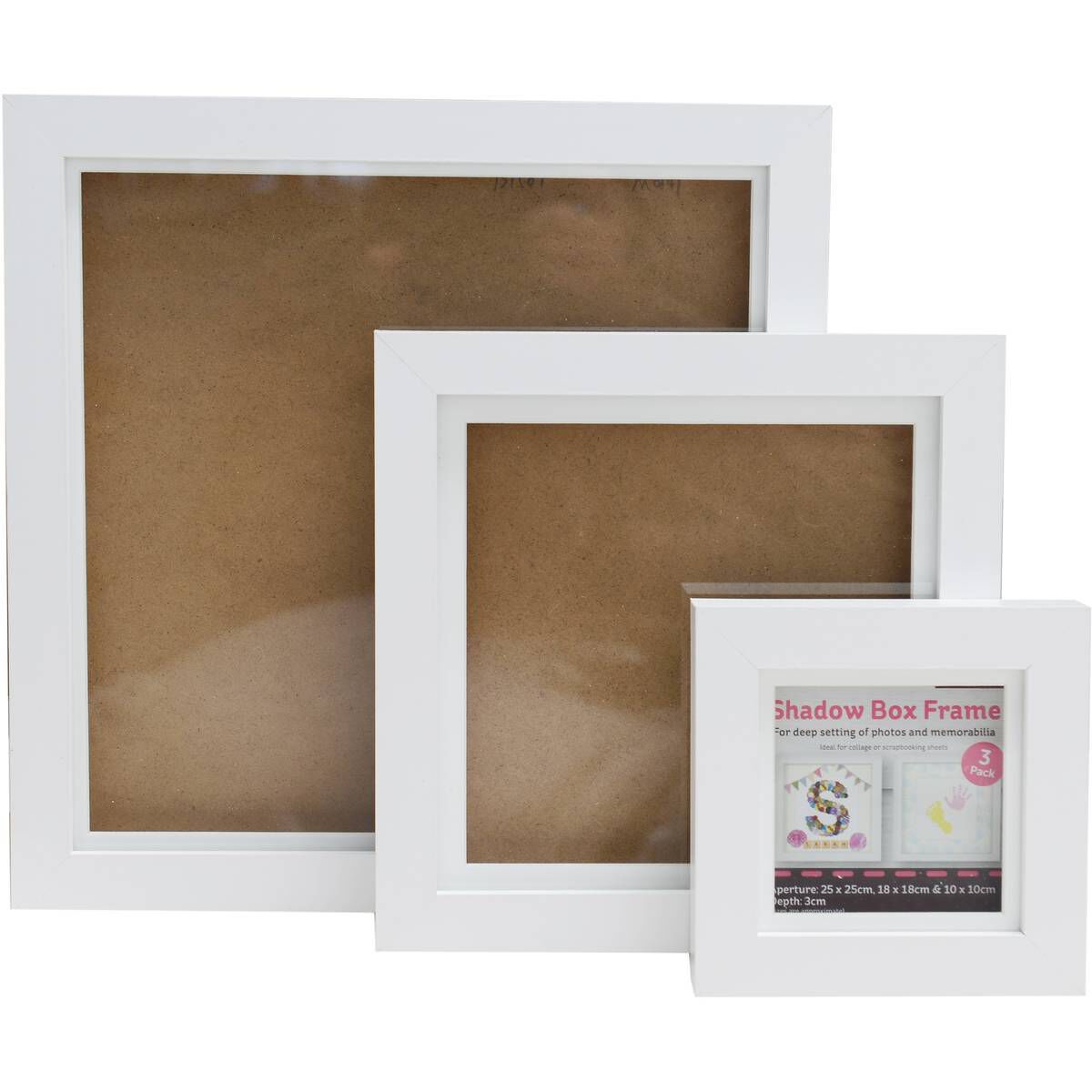 Pack of 50 Square Picture Photo Mounts  White 7X7 for 6x6 