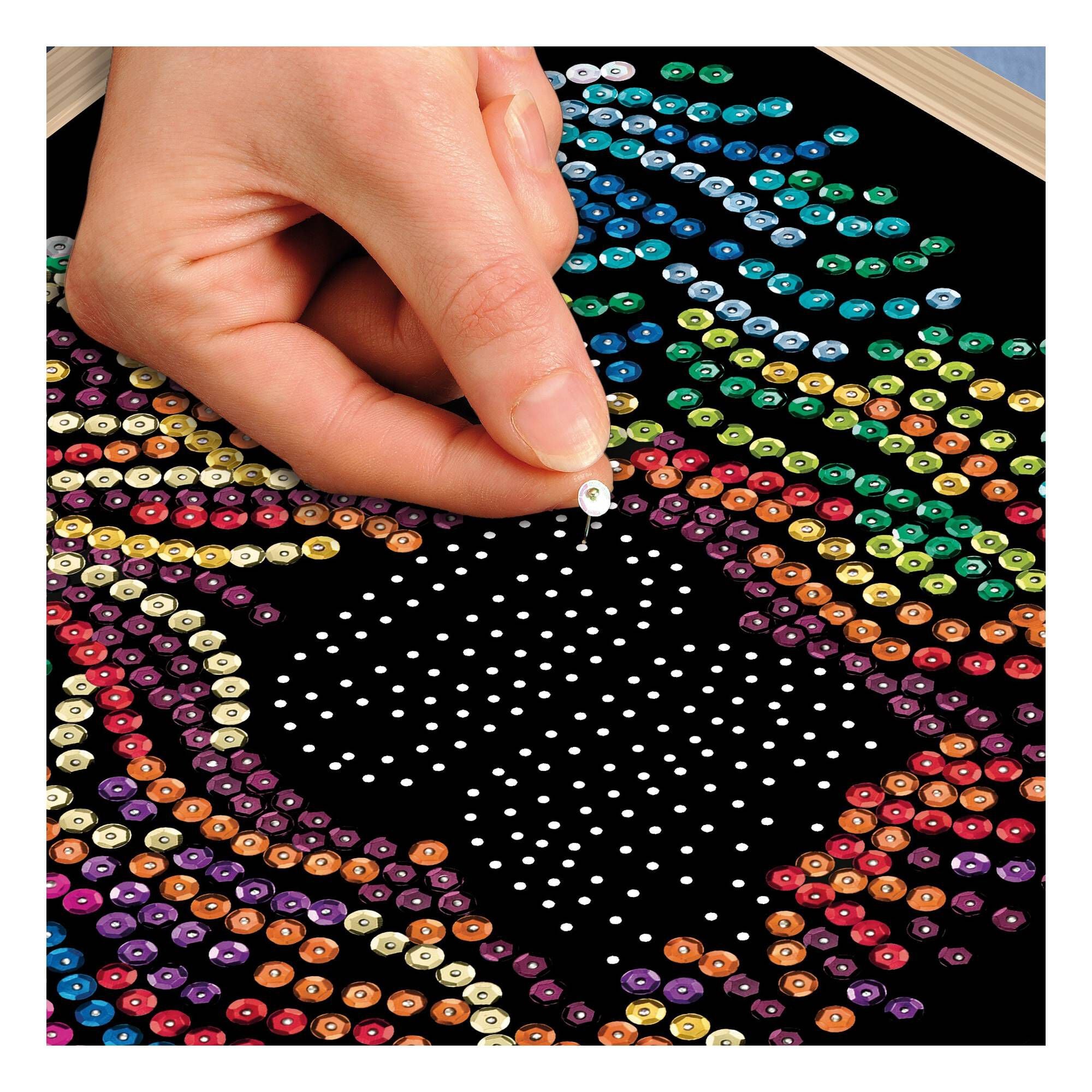 Kitfix Highland Cow Sequin Art Blue Premium Kit | Hobbycraft