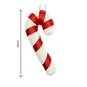 Hanging Velvet Candy Cane Decoration 21cm image number 3