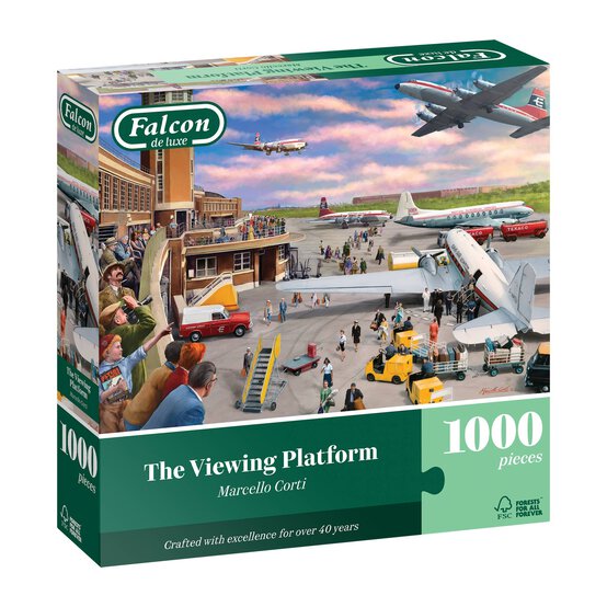 Falcon The Viewing Platform Jigsaw Puzzle 1000 Pieces image number 1