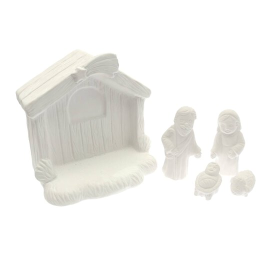Ceramic Nativity Set 14cm image number 3