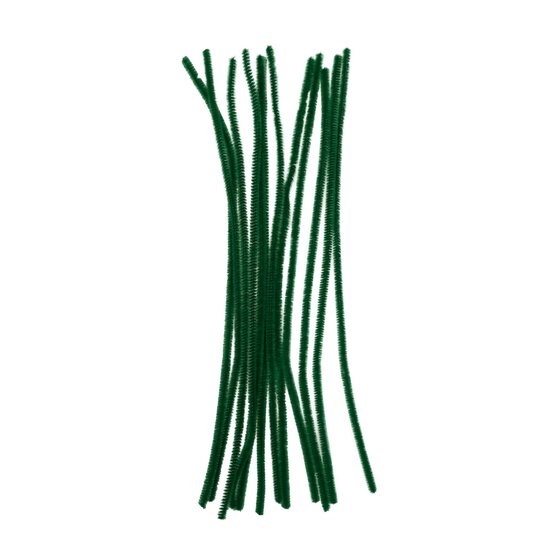 Dark Green Pipe Cleaners 12 Pack