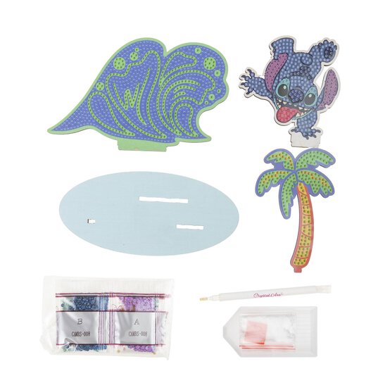 Disney Stitch Wave Crystal Art Sparkle Scene image number 5