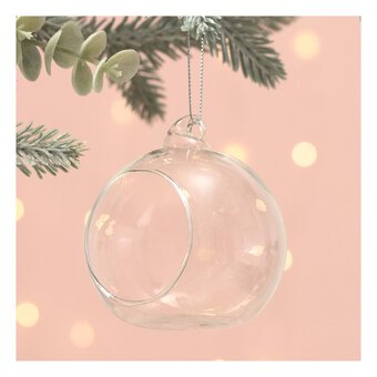 Hanging Fillable Glass Bauble 8cm