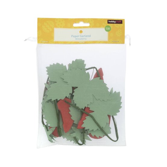 Strawberry Paper Garland 1.3m image number 5