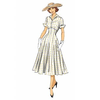 Butterick Vintage Dress Sewing Pattern B6018 (6-14) image number 5