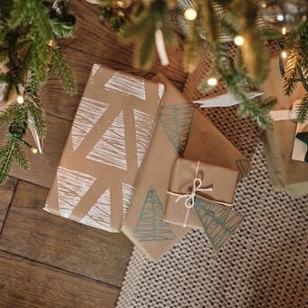 How to Make Lino Print Gift Wrap