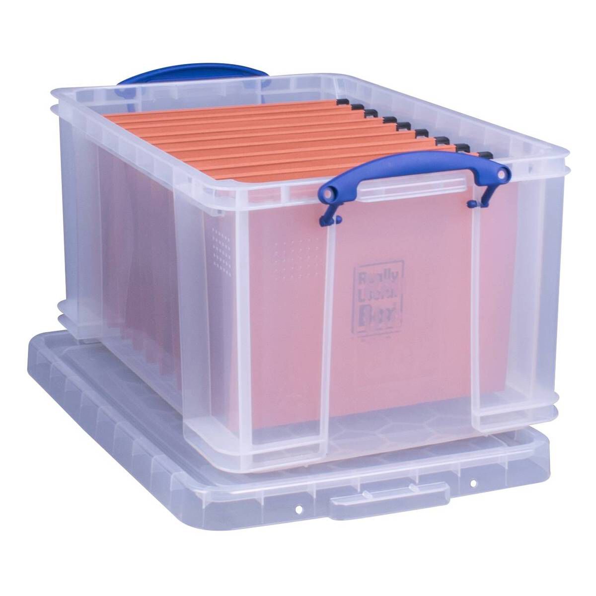 Really Useful Boxes 48 Litre Clear Storage Box with Lid 