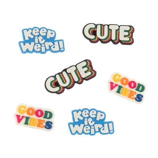 Good Vibes Silicone Accessory Charms 6 Pack image number 1