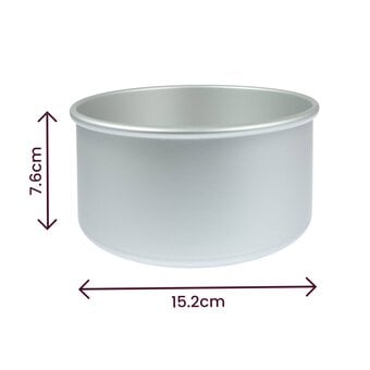 Whisk Round Aluminium Cake Tin 6 x 3 Inches image number 3