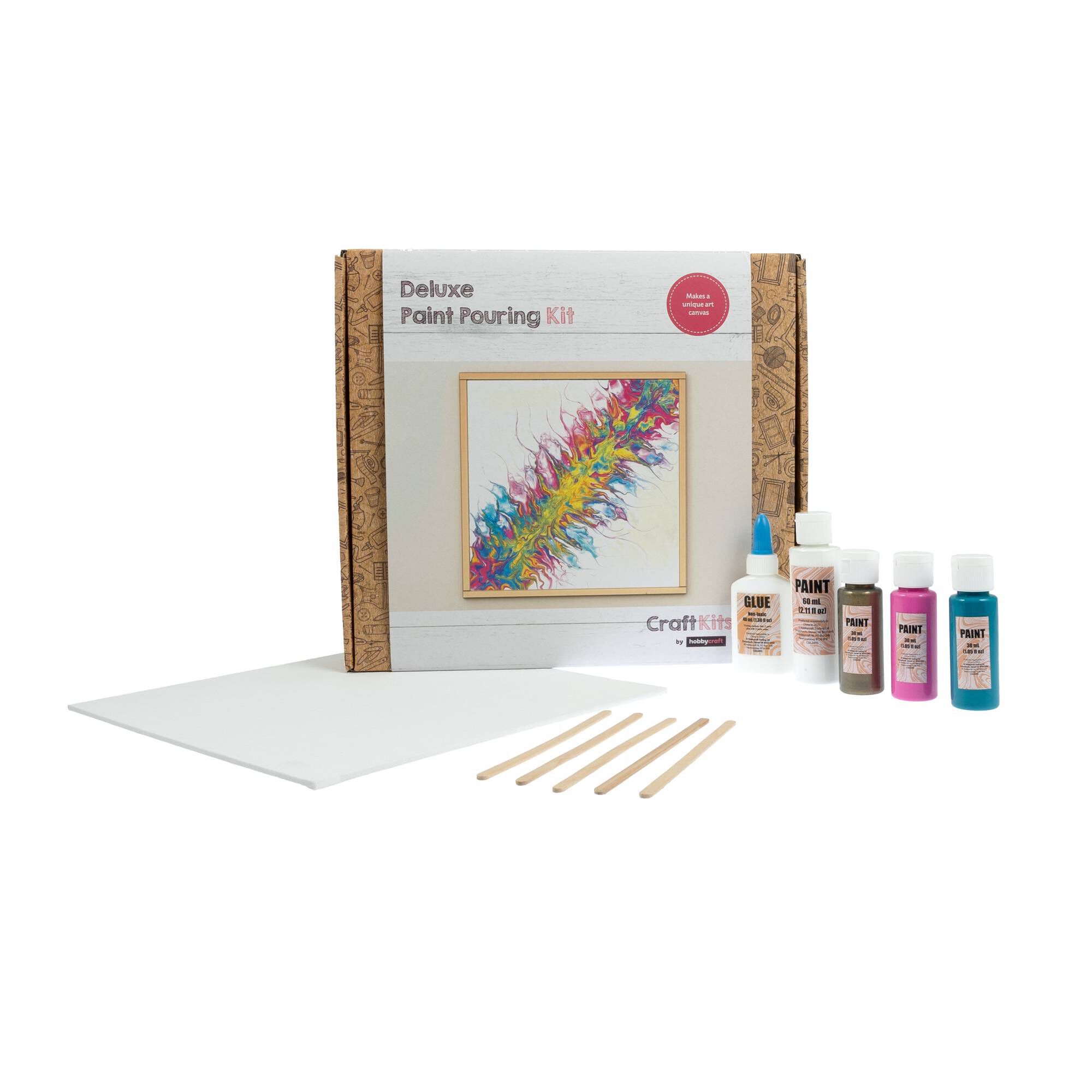 Deluxe Paint Pouring Kit Hobbycraft