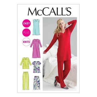 McCall’s Easy Pyjama Set Sewing Pattern M6474 (8-16) image number 4