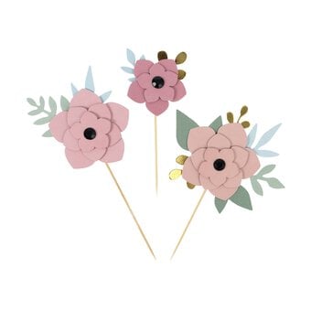 Whisk Floral Cake Toppers 4 Pieces
