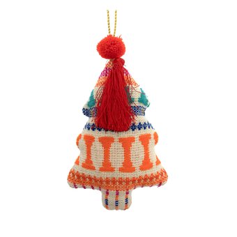 Hanging Tassel Tree Decoration 12cm 