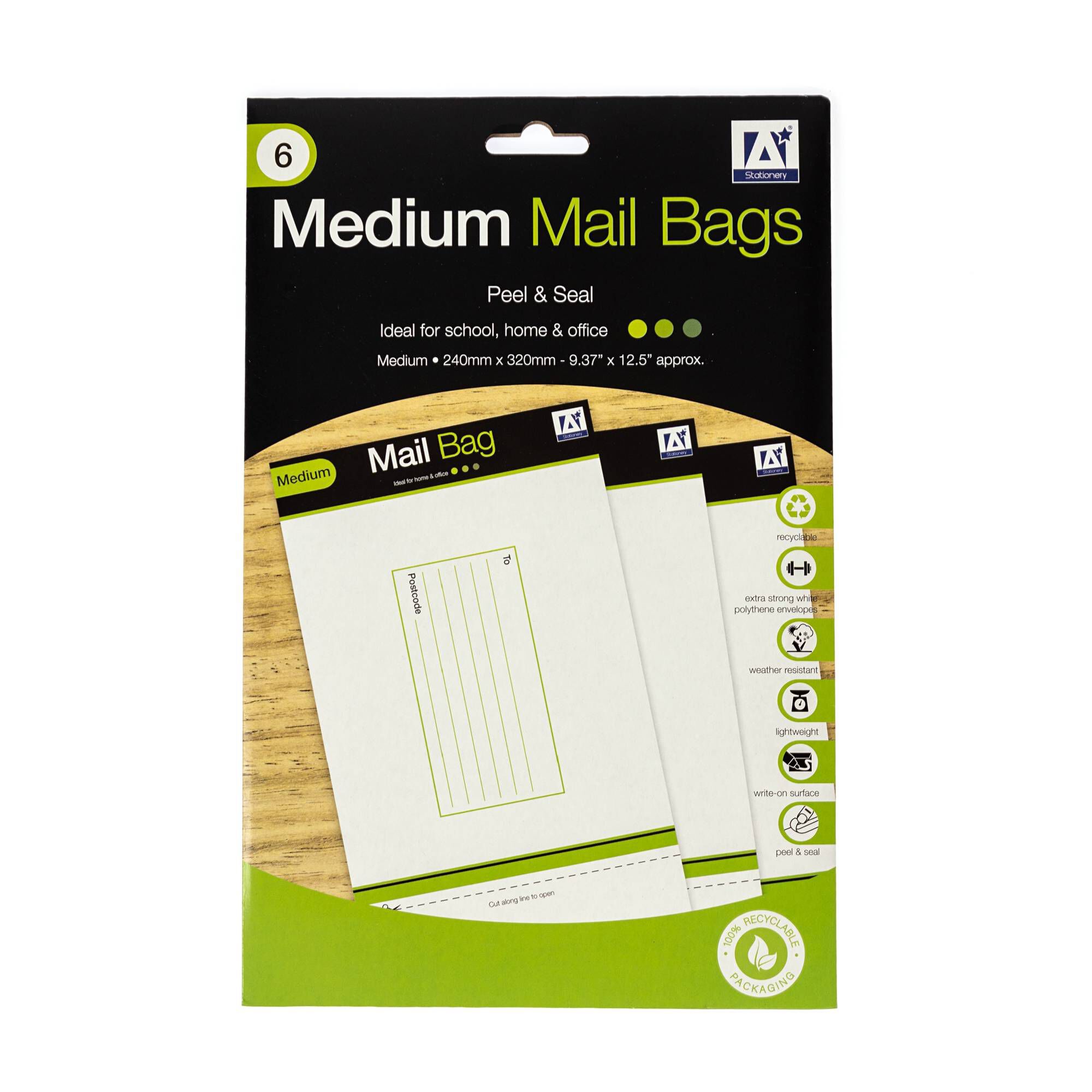Medium Mail Bags 6 Pack Hobbycraft