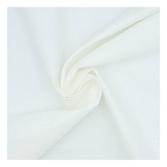 Ivory Polycotton Extra Wide Fabric by the Metre