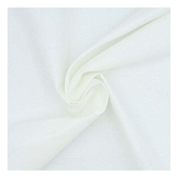 Ivory Polycotton Extra Wide Fabric by the Metre image number 1