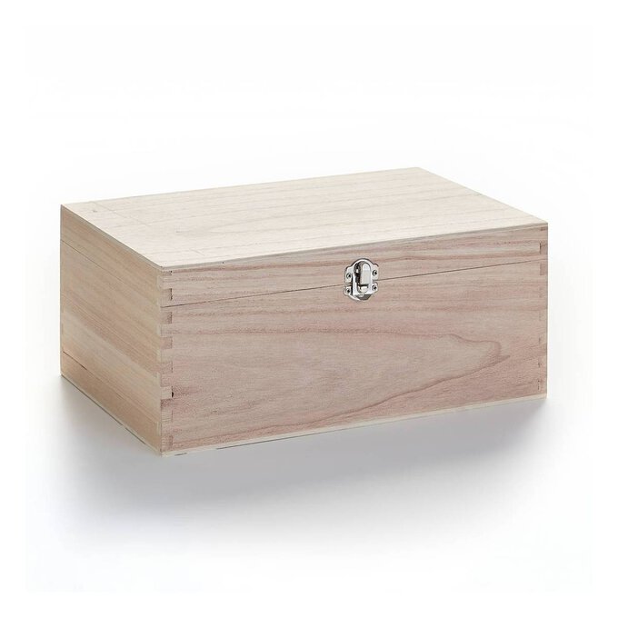 Wooden Storage Box 30cm x 20cm x 13cm image number 1