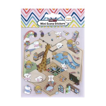 Mini Puppy Playgroup Scene Stickers