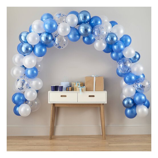 Create & Celebrate Blue Balloon Arch Kit image number 1