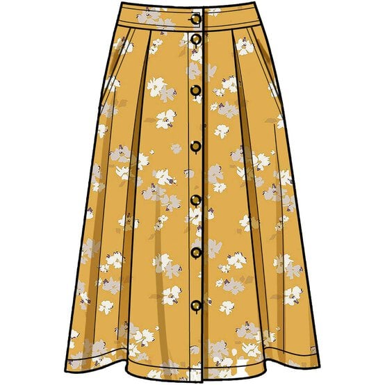 Simplicity Skirt in Three Lengths Sewing Pattern S9267 (10-18) image number 4