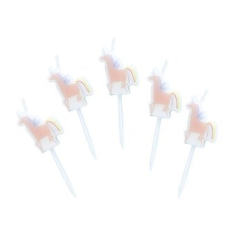 Enchanted Unicorn Candles 5 Pack
