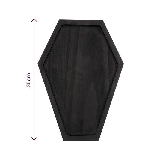 Black Coffin Tray 35cm  image number 4