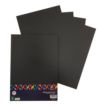 Black Card A3 50 Pack